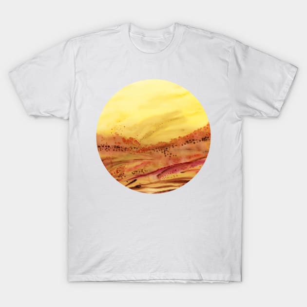 Backburning (circle) T-Shirt by FJBourne